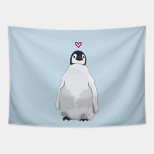 Baby Penguin Love Tapestry