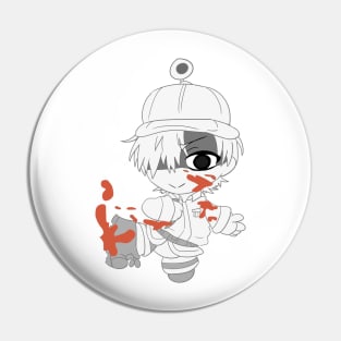 Chibi Cells at Work White Blood Cell Pin