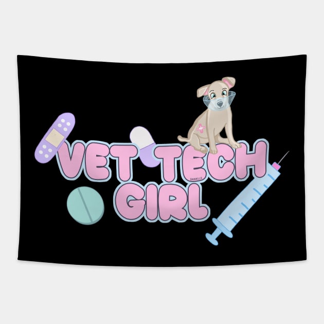 Vet Tech Girl Tapestry by Danielle