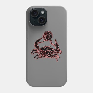 crab and pearl seafood delight crustacean charm ocean Phone Case