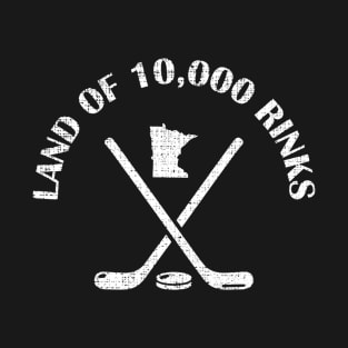 Minnesota Land Of 10000 Rinks Ice Hockey State Souvenir T-Shirt