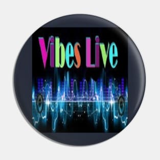 VIBES-LIVE RADIO LOGO Pin