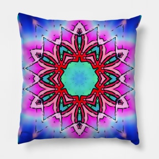 Pink & Blue Pillow