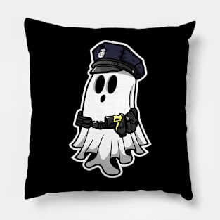 Ghost Police Officer Pillow