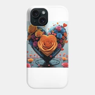 hearts and roses Phone Case