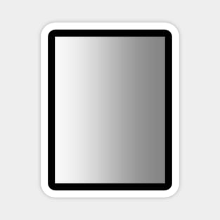 White to Gray Vertical Linear Gradient Magnet