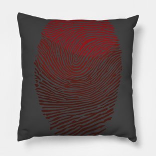 Blood Fingerprint Pillow