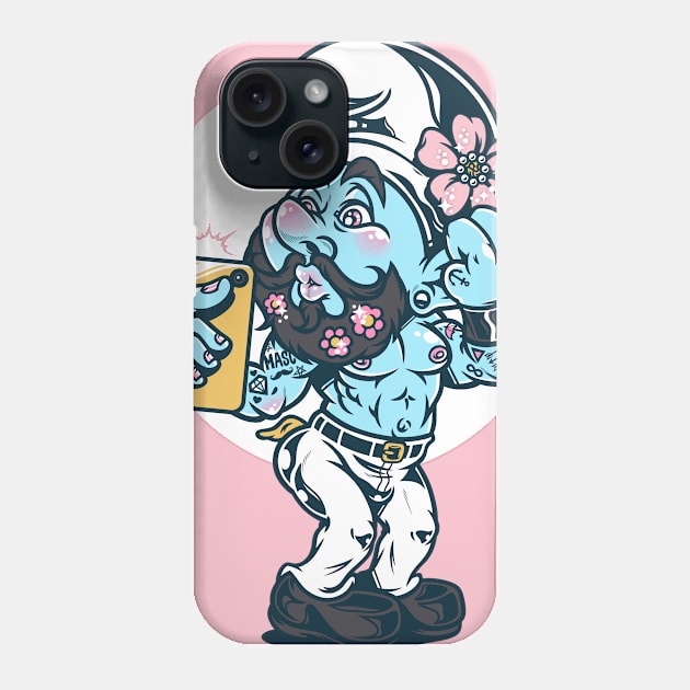 Tuff Toons - Masc For Masc Phone Case by GillesBone