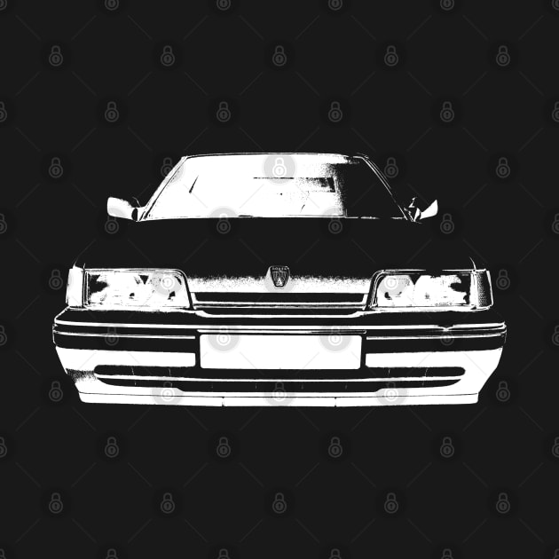 Rover 800 series 1990s British classic car monoblock white by soitwouldseem