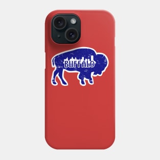 Buffalo NY Distressed Skyline Phone Case