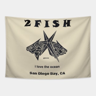 San Diego Bay California; I love the Ocean Tapestry