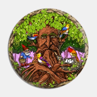 Talking Tree Gnome Pin