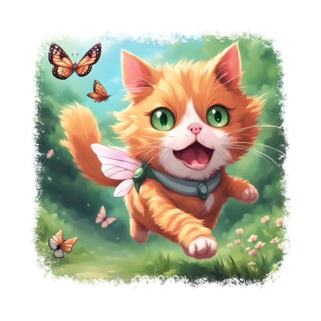 Kawaii Cat Fairy by CuddlyChimera