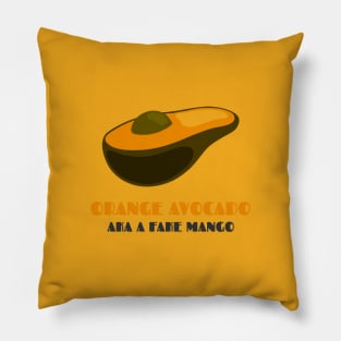Orange Avocado: a Fake Mango Pillow