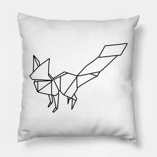 Fox Origami Elegant Modern Gift Forest Vegan Cute Pillow