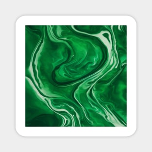 GREEN LIQUID MARBLE DESIGN, PHONE CASE, MUGS, AND MORE Magnet