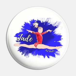 Jade Carey Silhouette Art Pin
