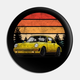 Retro Sunset 911 964 Oldtimer Car Pin