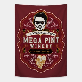 Mega Pint Winery Label Tapestry