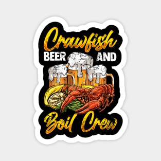 Crawfish Beer And Boil Crew Magnet