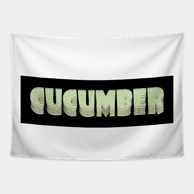 Comic Book Cucumber Tapestry by stefy