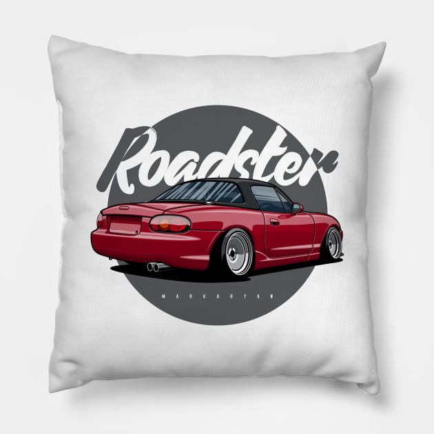 Roadster Pillow by Markaryan
