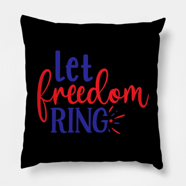 Let Freedom Ring Pillow by Hastag Pos