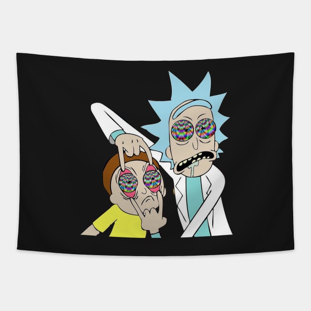 Trippy Rick Tapestry by TripoffGeloEDM