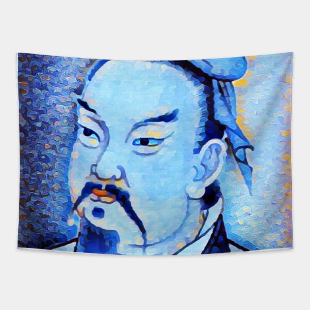 Sun Tzu Portrait | Sun Tzu Artwork | Sun Tzu Painting 14 Tapestry by JustLit