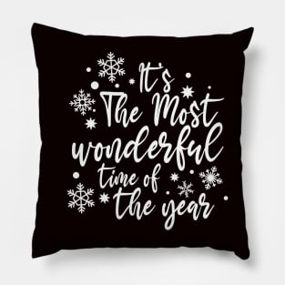 It's The Most Wonderful Time Of The Year Happy 2021 Christmas Pillow
