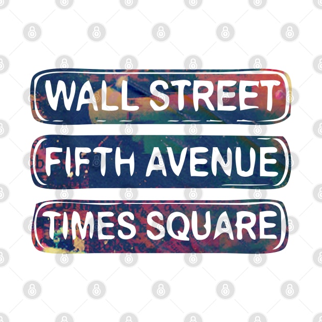 new york new york fifth avenue wall street time square by BoogieCreates