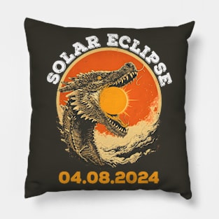 Total Solar Eclipse 04.08.24 Dragon Totality April 8 2024 Pillow