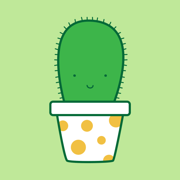 Cute Polka Dot Cactus by designminds1