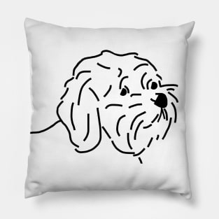 Bichon Frise Dog Cartoon Pillow