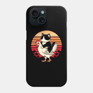 Love Tuxedo Cat On A Chicken Phone Case