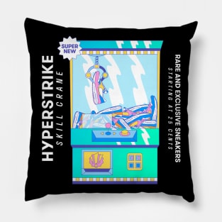 Hypebeast anime action figure with sneakers Throw Pillow by