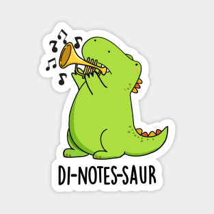 Di-notes-saur Funny Dinosaur Puns Magnet
