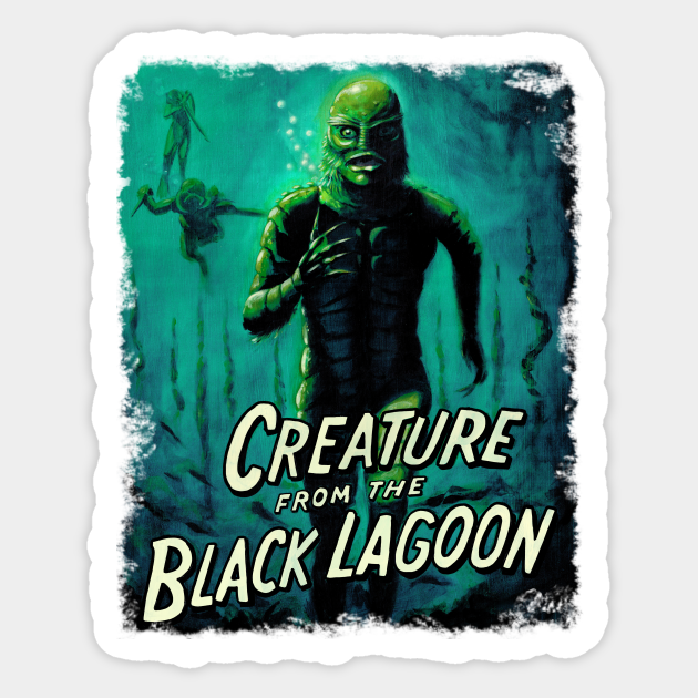 Creature From The Black Lagoon Creature From The Black Lagoon Sticker Teepublic