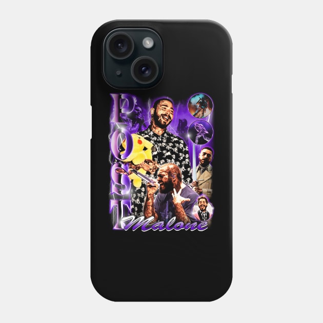 Post malone vintage rap tee Phone Case by BVNKGRAPHICS