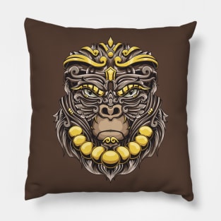 ornamental gorilla Pillow