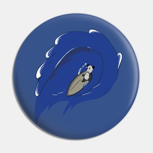 surfing panda Pin