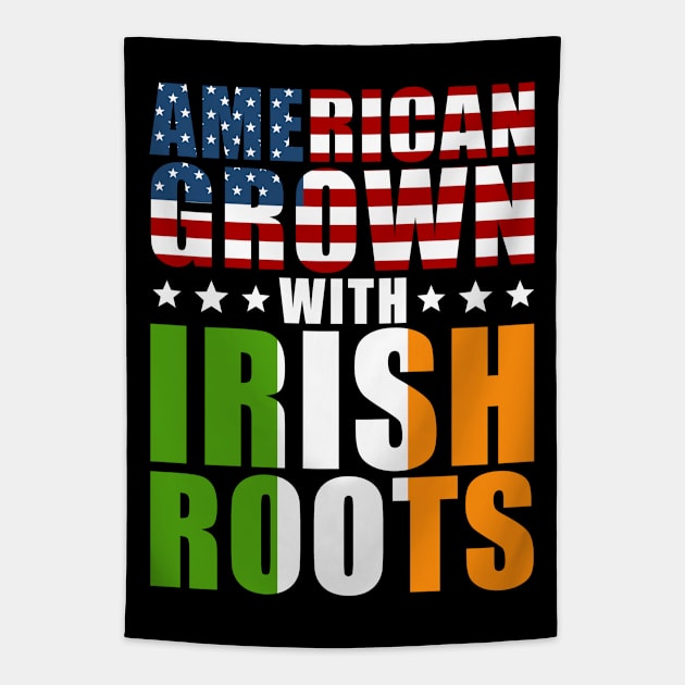 American Grown with Irish Roots Tapestry by adik