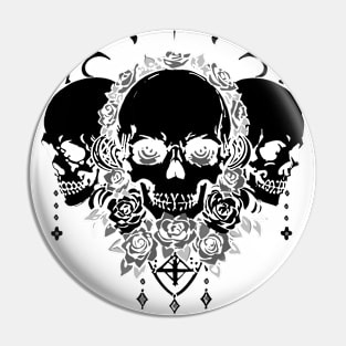 Skulls & Roses Symphony black Pin