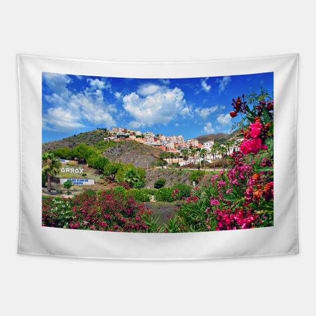 Torrox Costa Del Sol Andalusia Spain Tapestry by AndyEvansPhotos