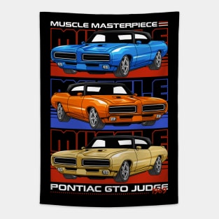 Iconic Judge Muscle Car Tapestry