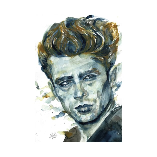 JAMES DEAN watercolor portrait .6 by lautir