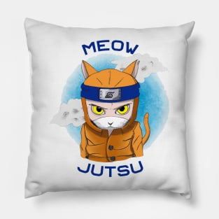 Shinobi Cat Meow Jutsu Pillow