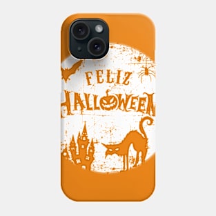 Feliz Halloween - grunge design Phone Case