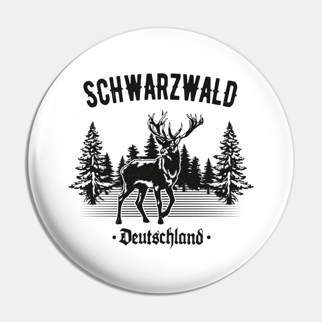 Schwabe Schwarzwald Deutschland Hirsch Wald Pin by Foxxy Merch