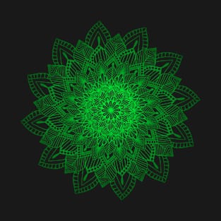 Green Digital Mandala T-Shirt